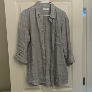 Uniqlo grey button up